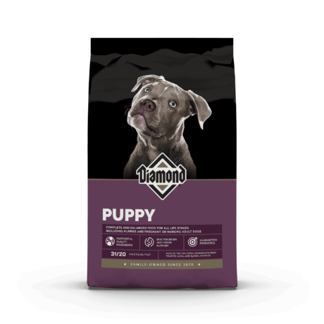 Diamond for all life stages including puppies and pregnant or nursing adult dogs