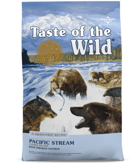 Taste of the wild Pacific Stream with smoked salmon